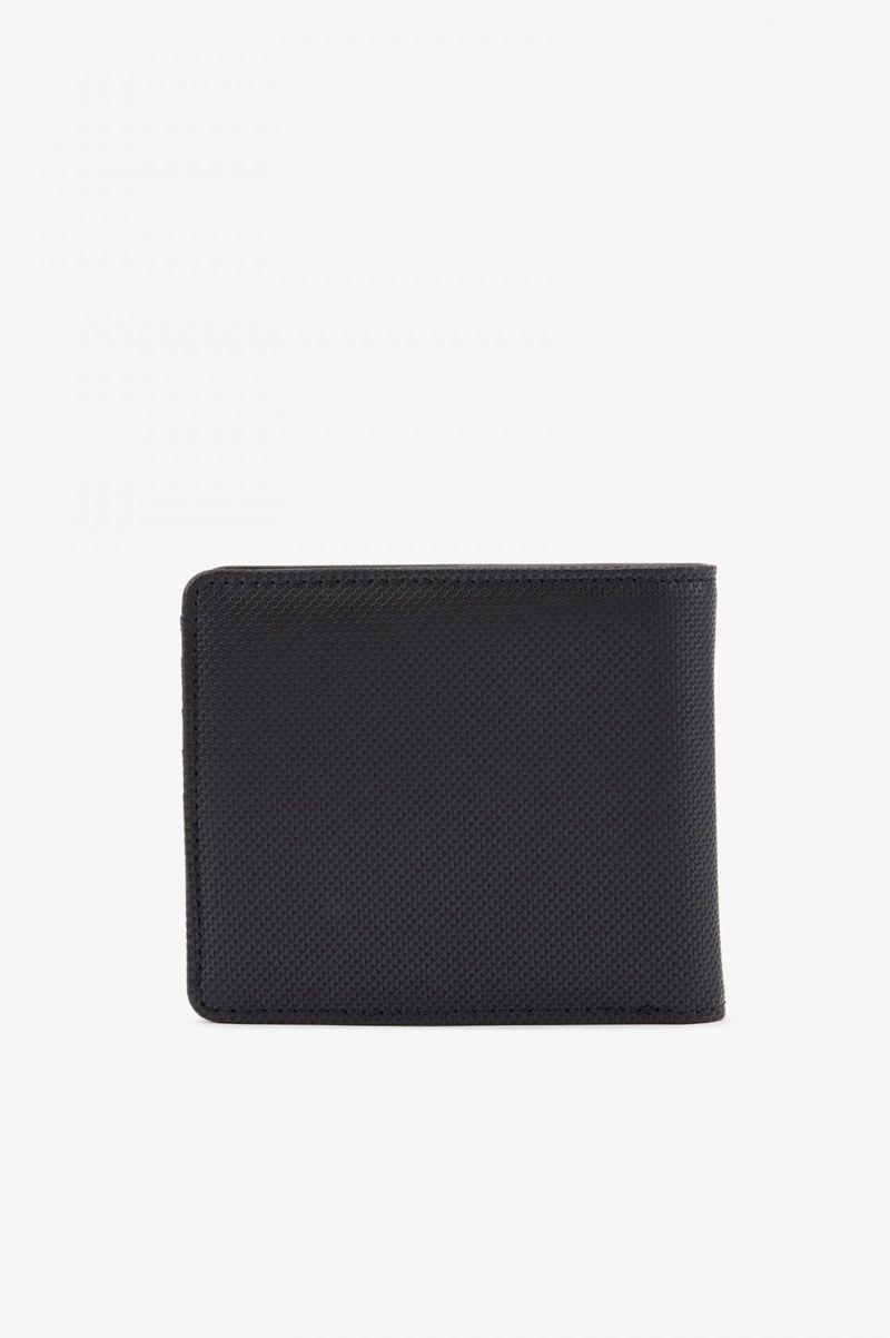 Black Fred Perry Piqué Texturd Billfold Men's Bags | PH 1051TCEV